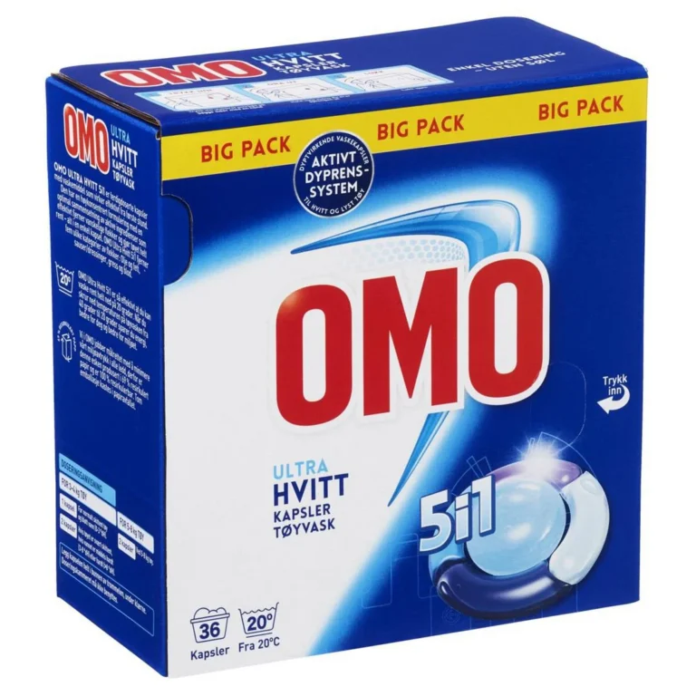 Tøyvask OMO Ultra Hvitt 5i1 tabl. (36)