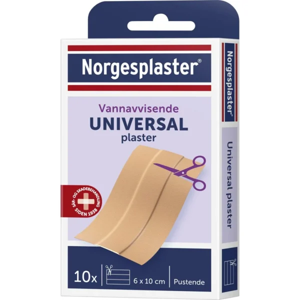 Plaster NORGESPLASTER Univ. Klipp 10stk