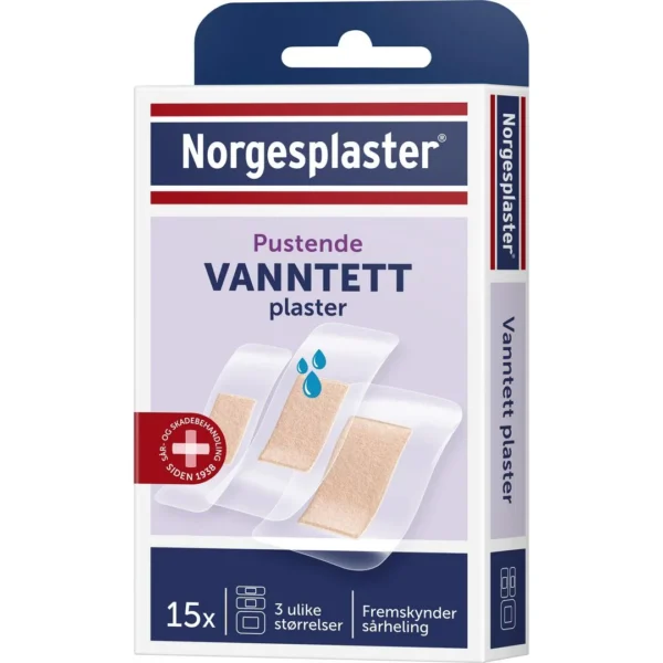 Plaster NORGESPLASTER Vanntett 3str15stk