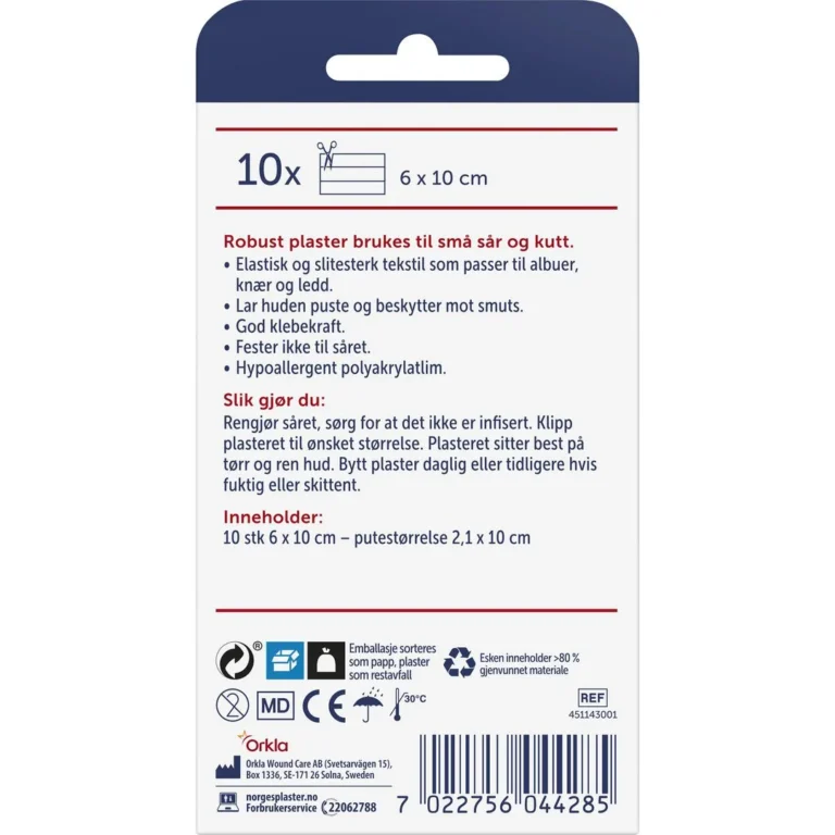 Plaster NORGESPLASTER Robust Teks.10stk - Bilde 3