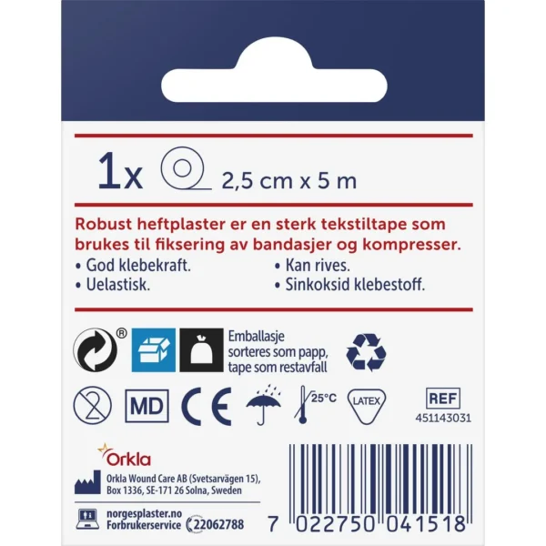 Heftplaster Robust 2,5cmx5m