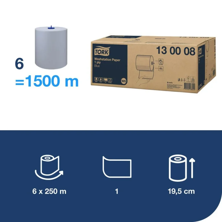 Tørkerull TORK Universal 1L W6 250m blå - Bilde 2