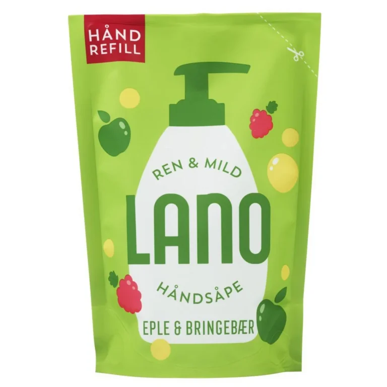 Håndsåpe LANO eple bringebær ref 300ml