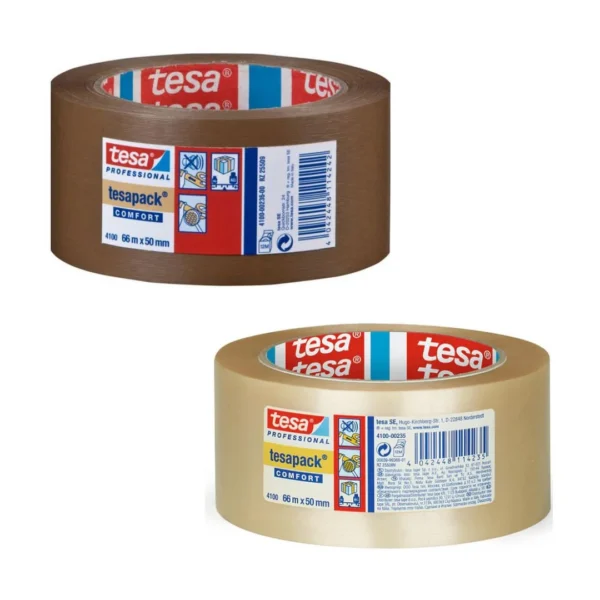 Emballasjetape TESA PVC 50mmx66m kl (6)