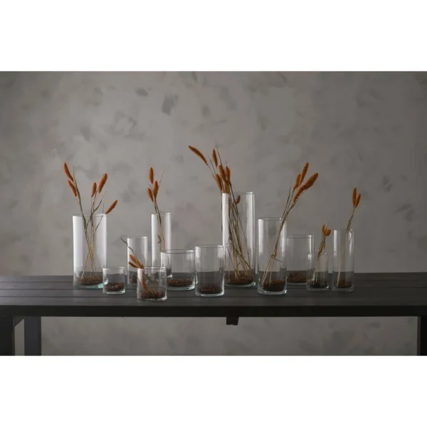Vase sylinder klart glass 10cm