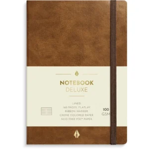 Notatbok BURDE Deluxe A6 cognac