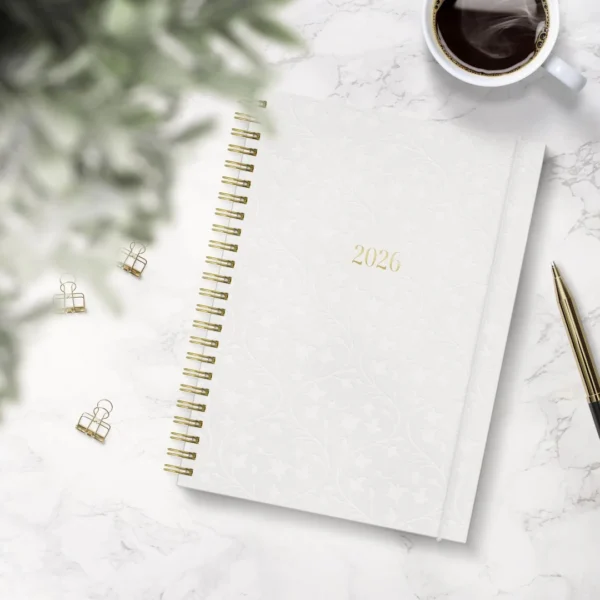 Ukekalender GRIEG Multi A5 2026 hvit