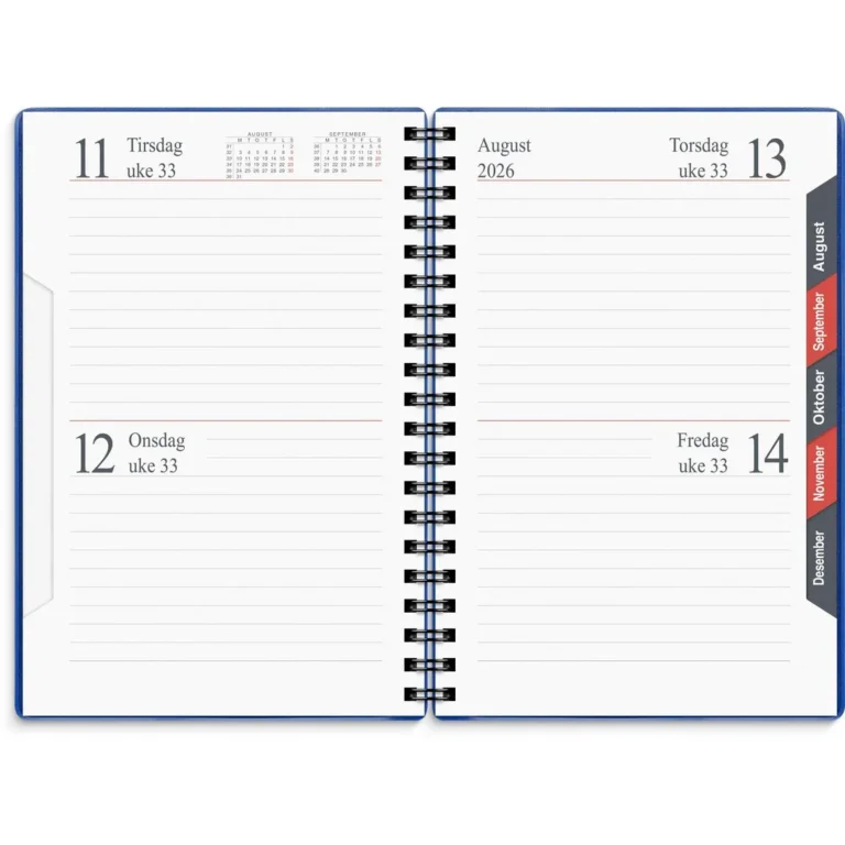 Dagbok GRIEG Tempra 2026 blå - Bilde 2