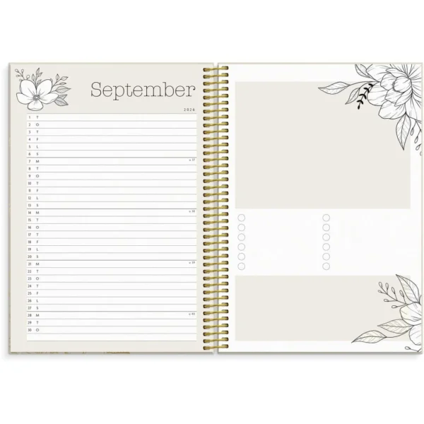 Kalender Life Planner 2026 Bloom A5