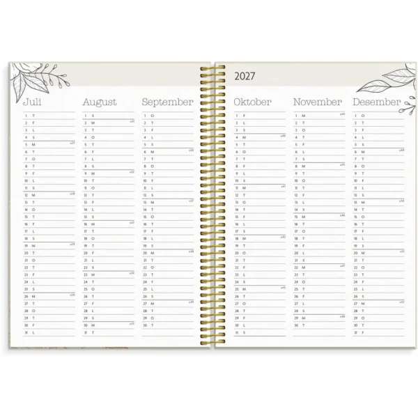 Kalender Life Planner 2026 Bloom A5