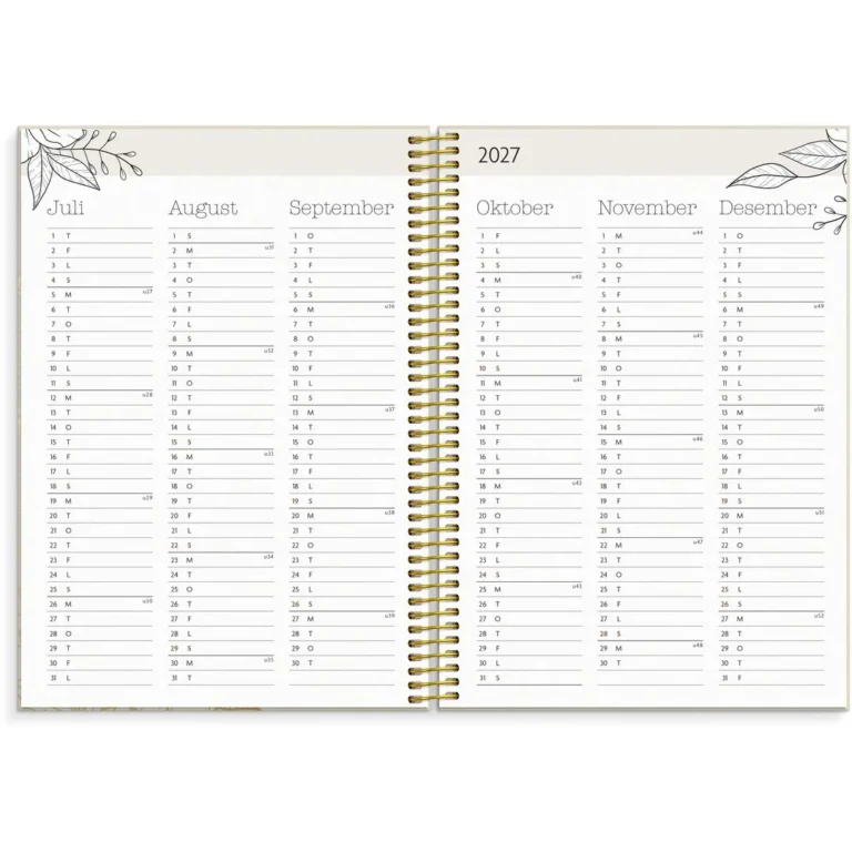 Kalender Life Planner 2026 Bloom A5 - Bilde 7
