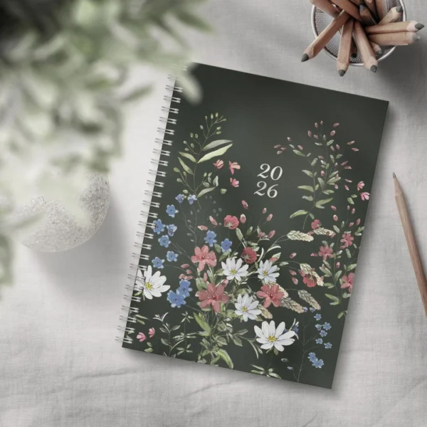 Ukekalender GRIEG Multi A5 2026 blomster