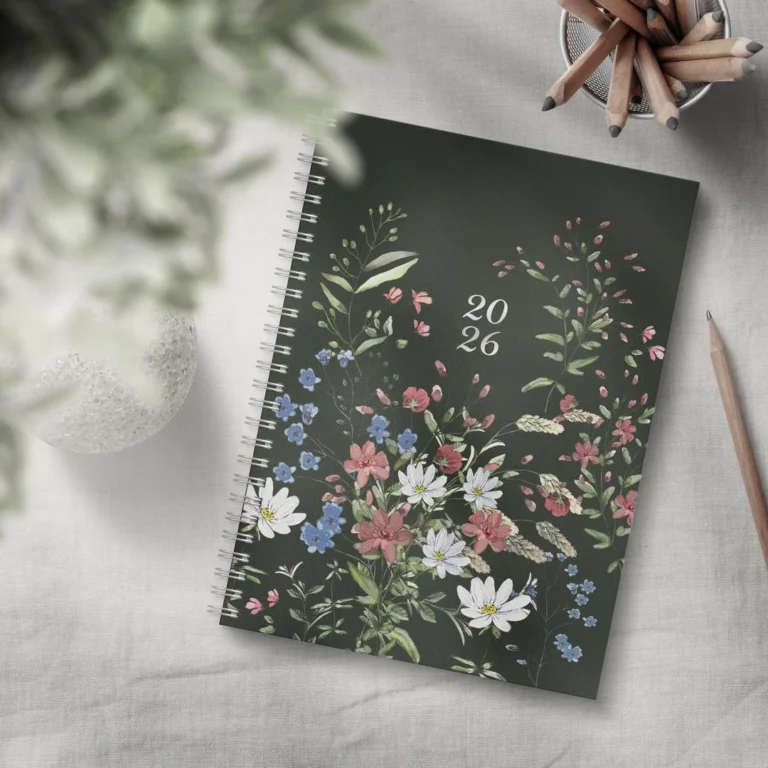 Ukekalender GRIEG Multi A5 2026 blomster - Bilde 3