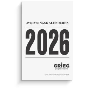 Avrivningskalender GRIEG 2026 medium