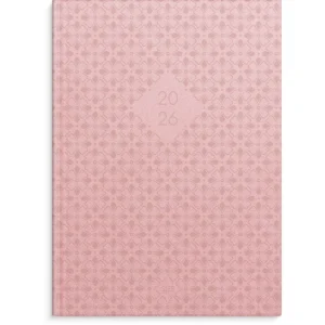 Sjefskalender GRIEG A5 imit. 2026 rosa