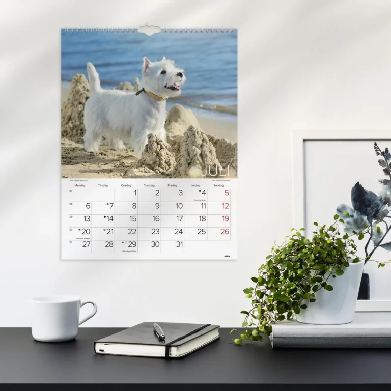 Veggkalender GRIEG 2026 Hunder - Bilde 3