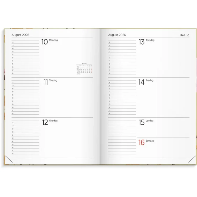 Ukekalender GRIEG Leo A5 2026 Romance - Bilde 2