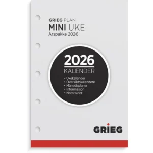Årspakke GRIEG Mini 2026 uke