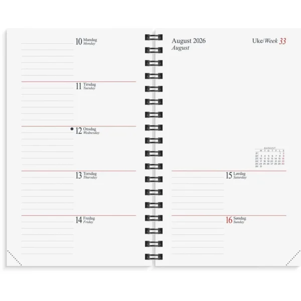 Lommekalender GRIEG Maxi 2026 refill