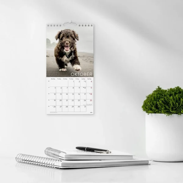 Veggkalender GRIEG 2026 Hunder Mini