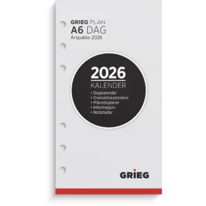 Årspakke GRIEG A6 2026 dag