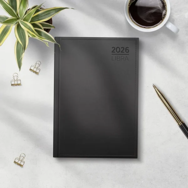 Dagbok GRIEG Libra innbundet 2026 sort