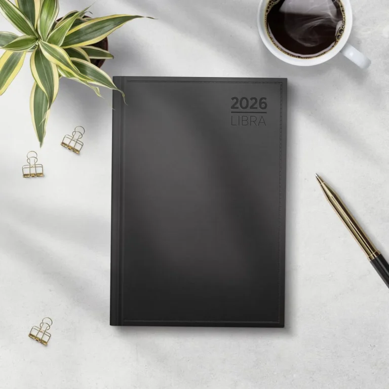 Dagbok GRIEG Libra innbundet 2026 sort - Bilde 3