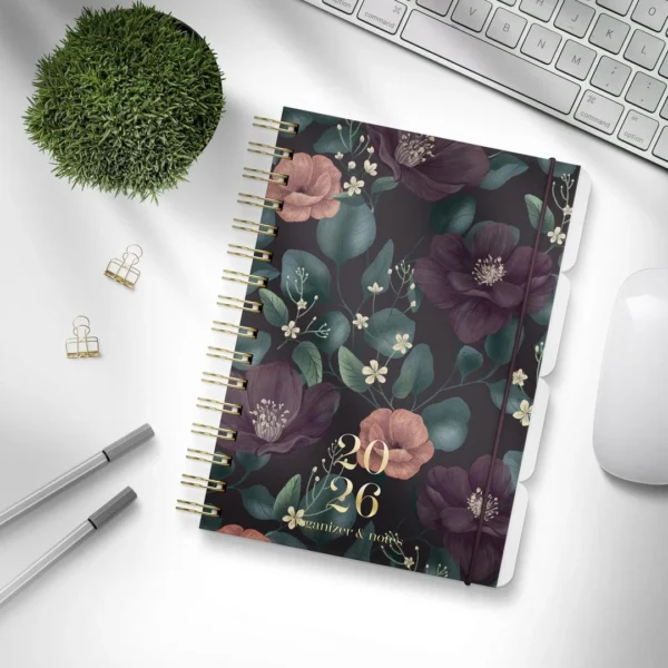 Organizer og Notes GRIEG A5 2026 Floral