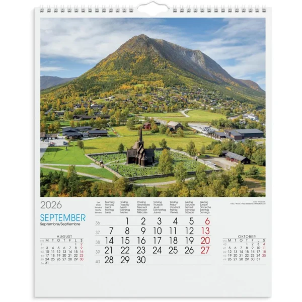 Billedkalender GRIEG 2026 Norge