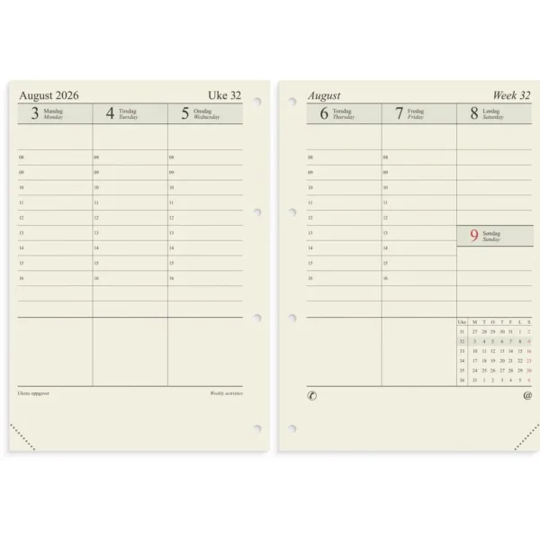 Årspakke GRIEG A4 2026 uke