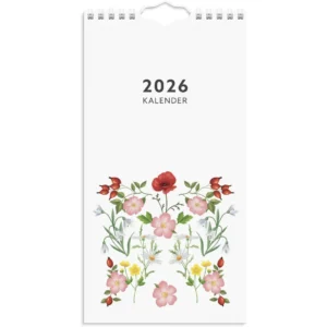 Veggkalender GRIEG 2026 Blomster Mini