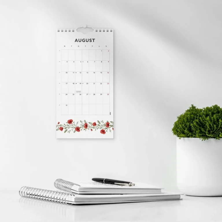 Veggkalender GRIEG 2026 Blomster Mini - Bilde 5