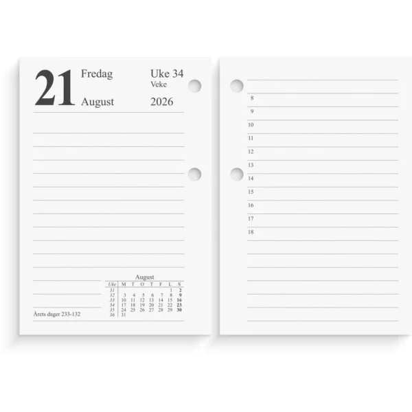 Bordkalender GRIEG 2026 Norsk