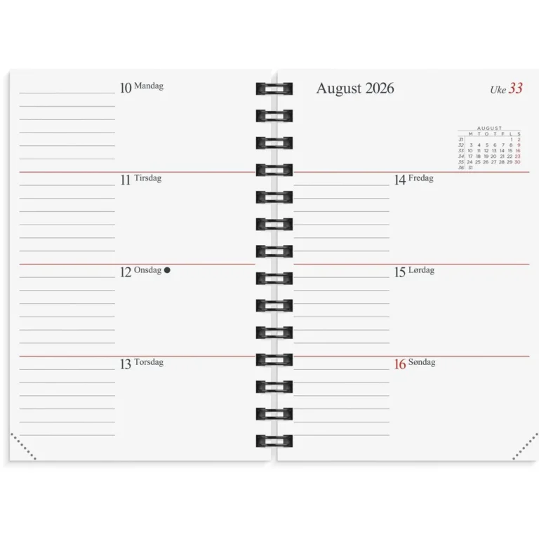 Lommekal GRIEG Gemini 2026 refill - Bilde 2