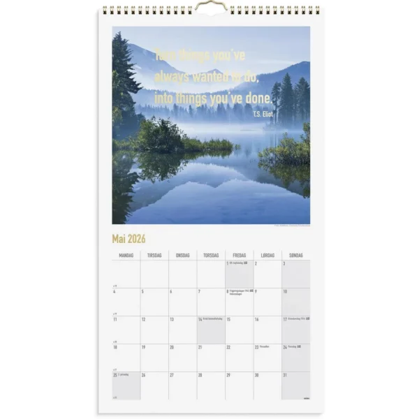 Veggkalender GRIEG 2026 DreamDo