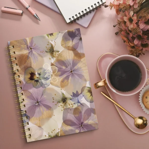 Kalender GRIEG Leo A5 spiral 2026 Fiol