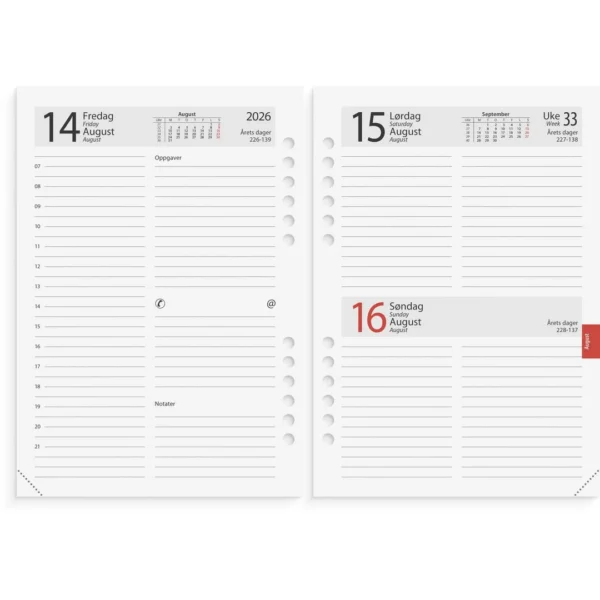 Årspakke GRIEG A5 2026 dag