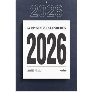 Avrivningskalender GRIEG 26 stor m/plate