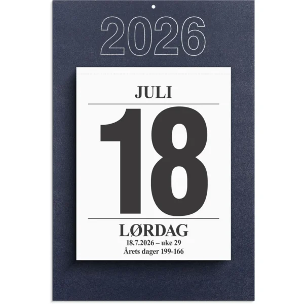 Avrivningskalender GRIEG 26 stor m/plate