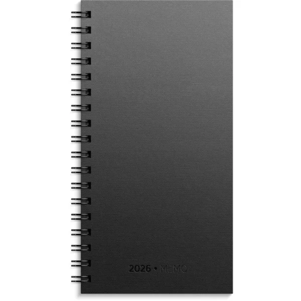 Lommekal GRIEG Memo 2026 kartong sort