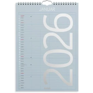 Familiekalender GRIEG 2026 Color A4