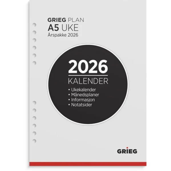 Årspakke GRIEG A5 2026 uke