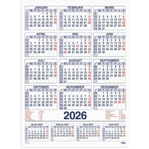 Plakatkalender GRIEG 2026 59x80 cm