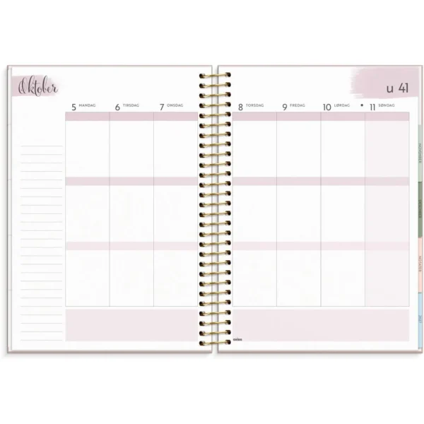 Kalender Life Organizer 2026 C5 Blomster