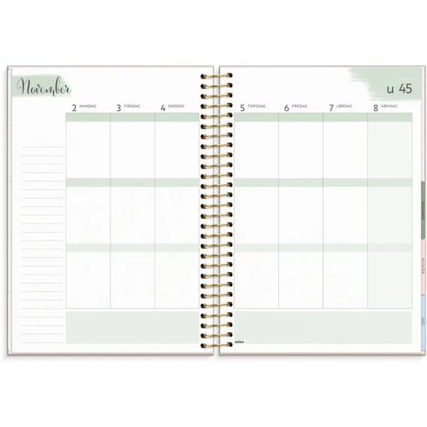 Kalender Life Organizer 2026 C5 Blomster