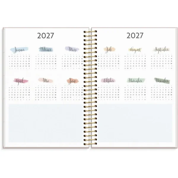 Kalender Life Organizer 2026 C5 Blomster