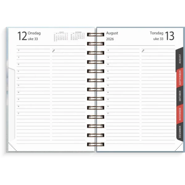 Dagbok GRIEG Libra spiral 2026 Horisont