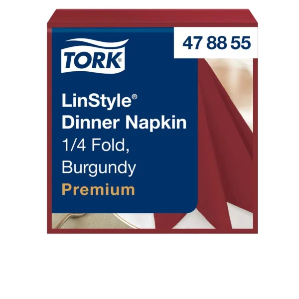 Serviett TORK linstyle 39cm burgund (50)