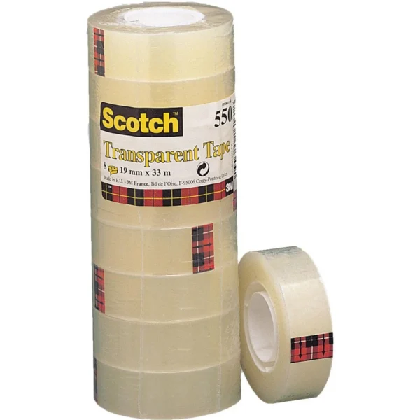 Tape SCOTCH 550 19mmx33m transparent (8)