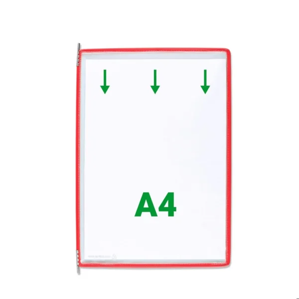 Lomme DJOIS A4 PP rød (10)